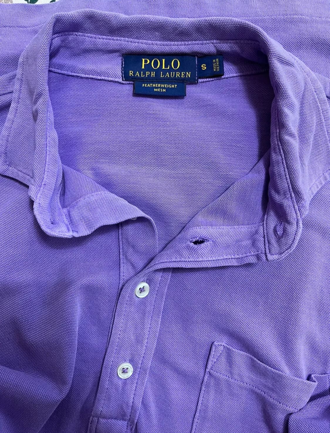 폴로랄프로렌 남성 퍼플매쉬긴팔PK티셔츠 상품이미지4