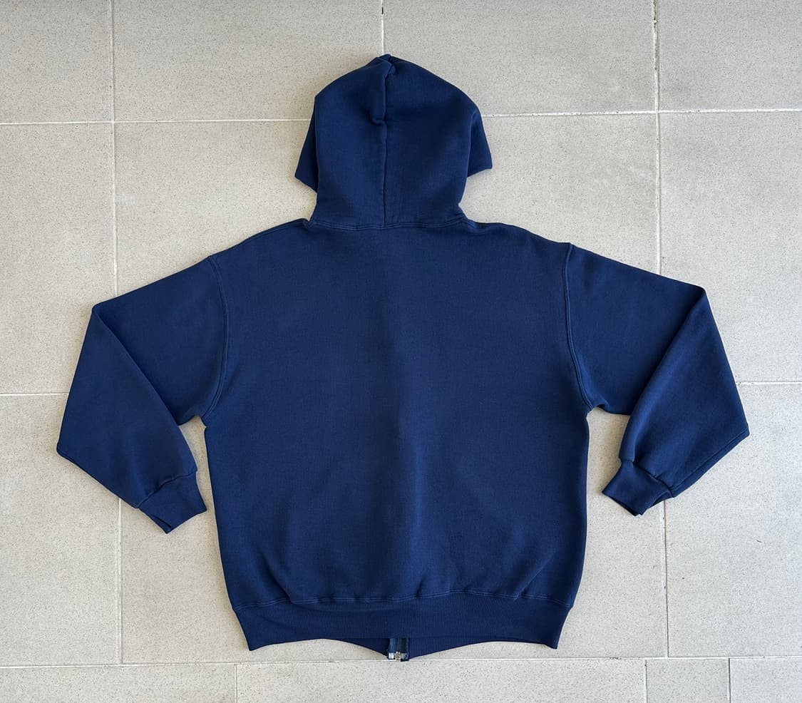 90s 빈티지 러셀 후드집업 네이비 L USA 상품이미지2