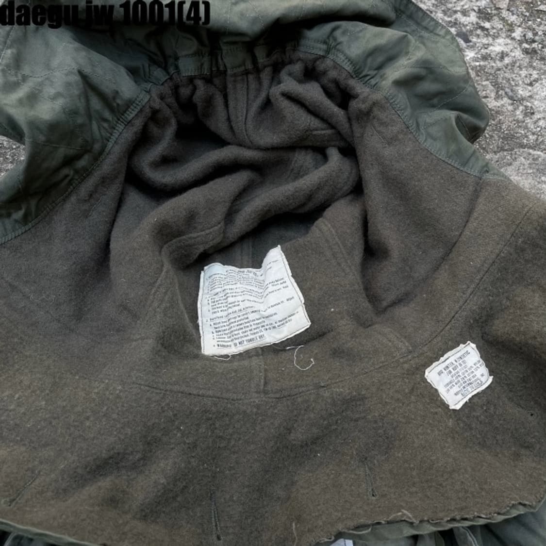 M65 야상 개파카 올리브 그린 후드 탈부착 XL 상품이미지3