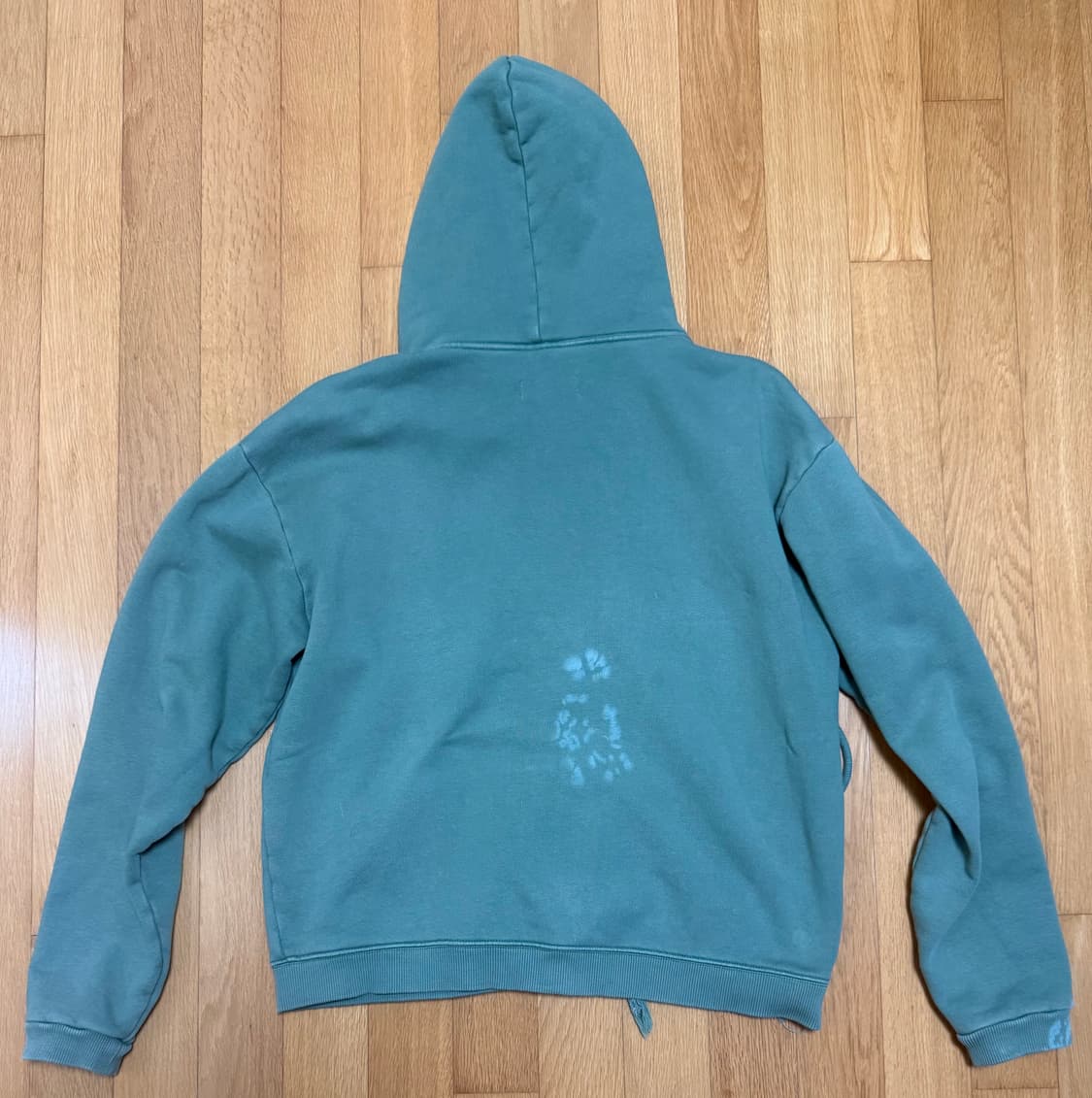 ERL 크롭 후드집업 그린 상품이미지2