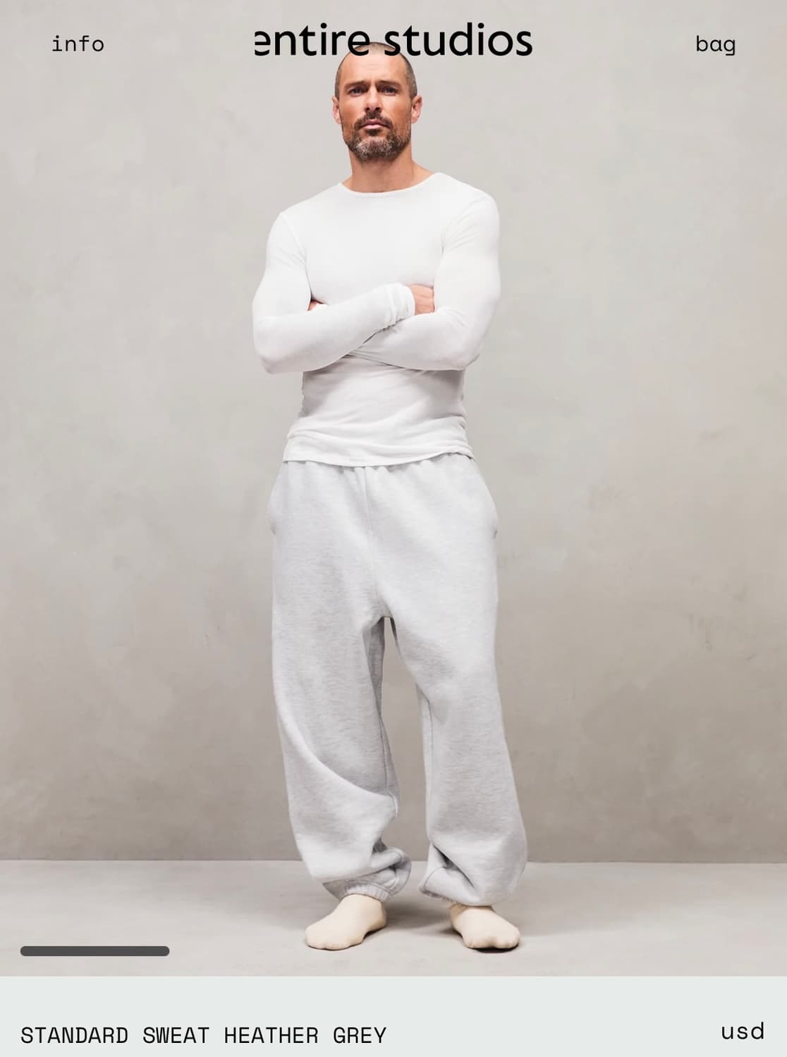 엔타이어스튜디오 스웻 셋업 (짚업, 팬츠) 상품이미지2