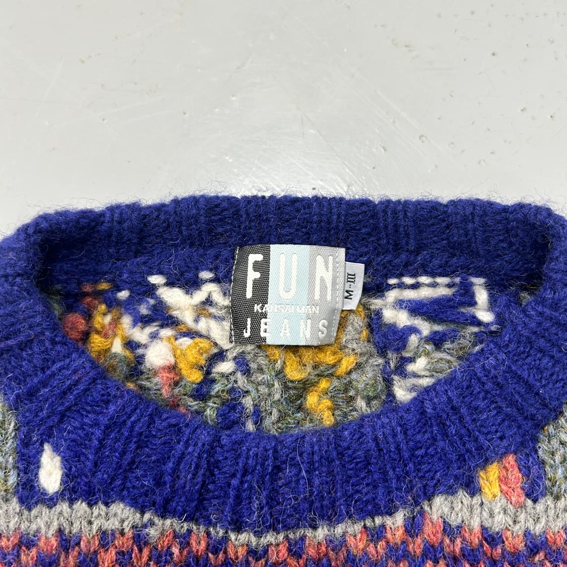 간사이 야마모토 페어아일 헤비 울 스웨터  상품이미지6