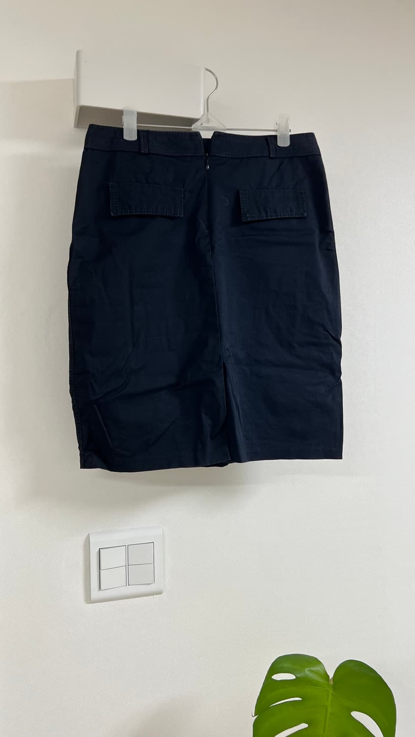 네이비 H라인 스커트 66사이즈 상품이미지2
