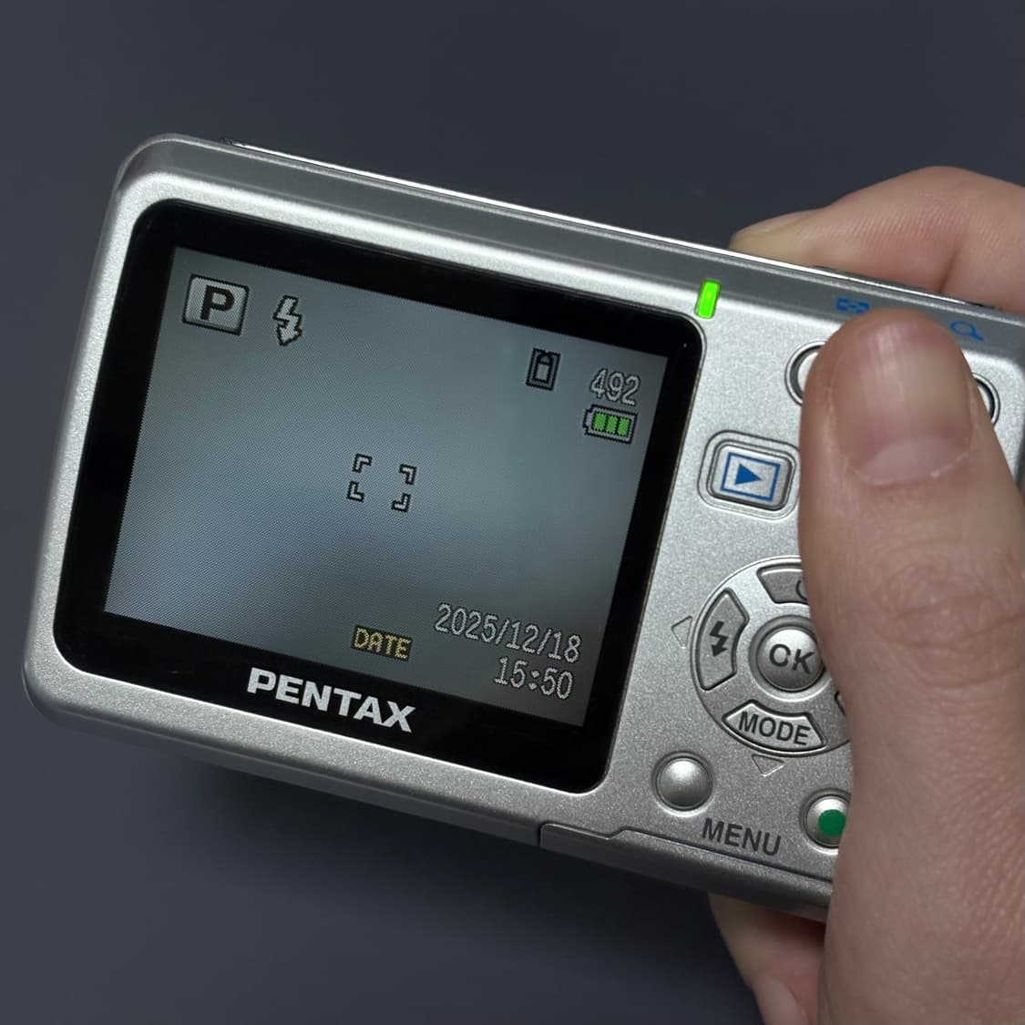 (냐옹셔터,작례o)펜탁스 옵티오 디카 e40 실버 (에네루프 추가가능) 상품이미지5