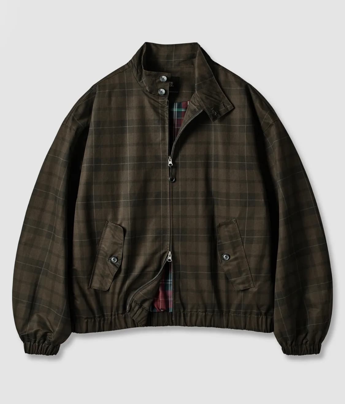 디미트리블랙 헤링턴 자켓 체크 브라운 상품이미지4