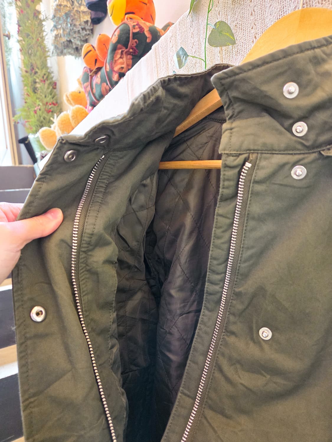 누빔 안감 오버핏 야상 상품이미지4