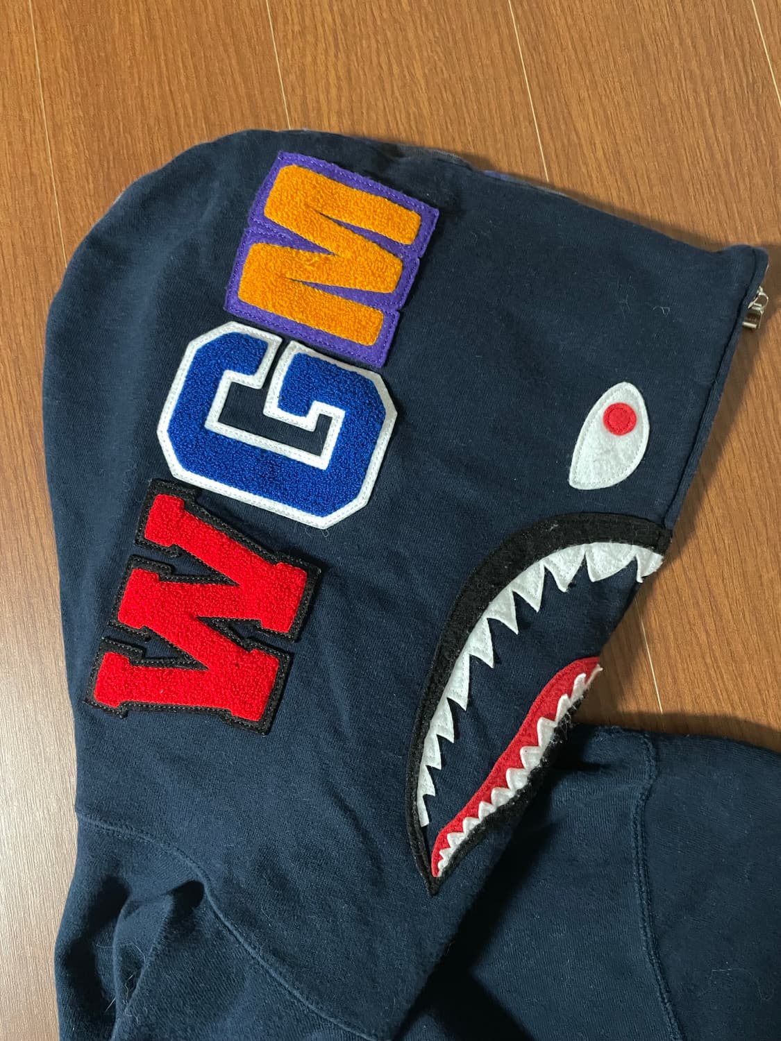 베이프 청계 반카모 후드집업 XL 상품이미지5