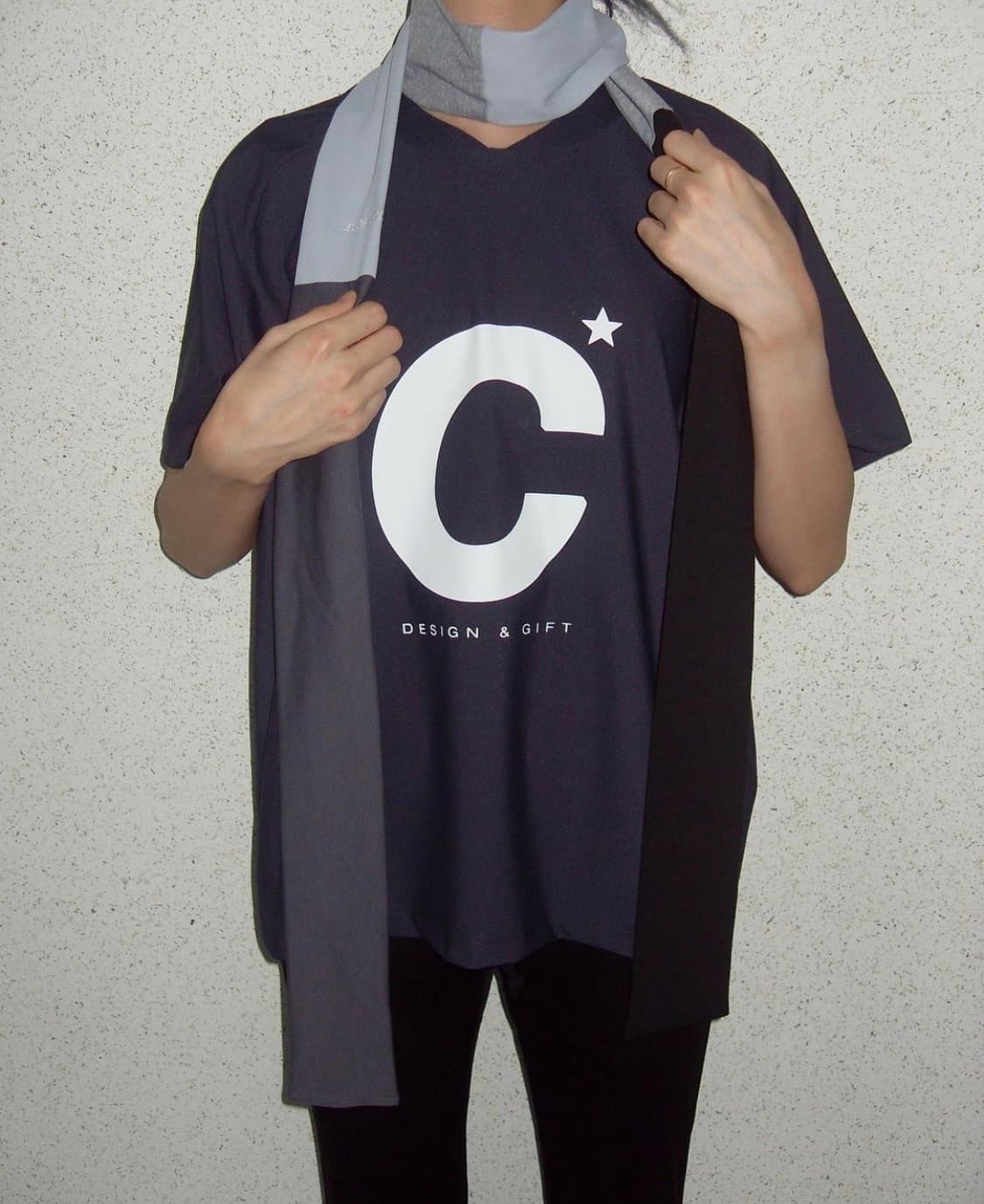 지초이 JX C-star★ 티셔츠 Graphite / M 상품이미지2