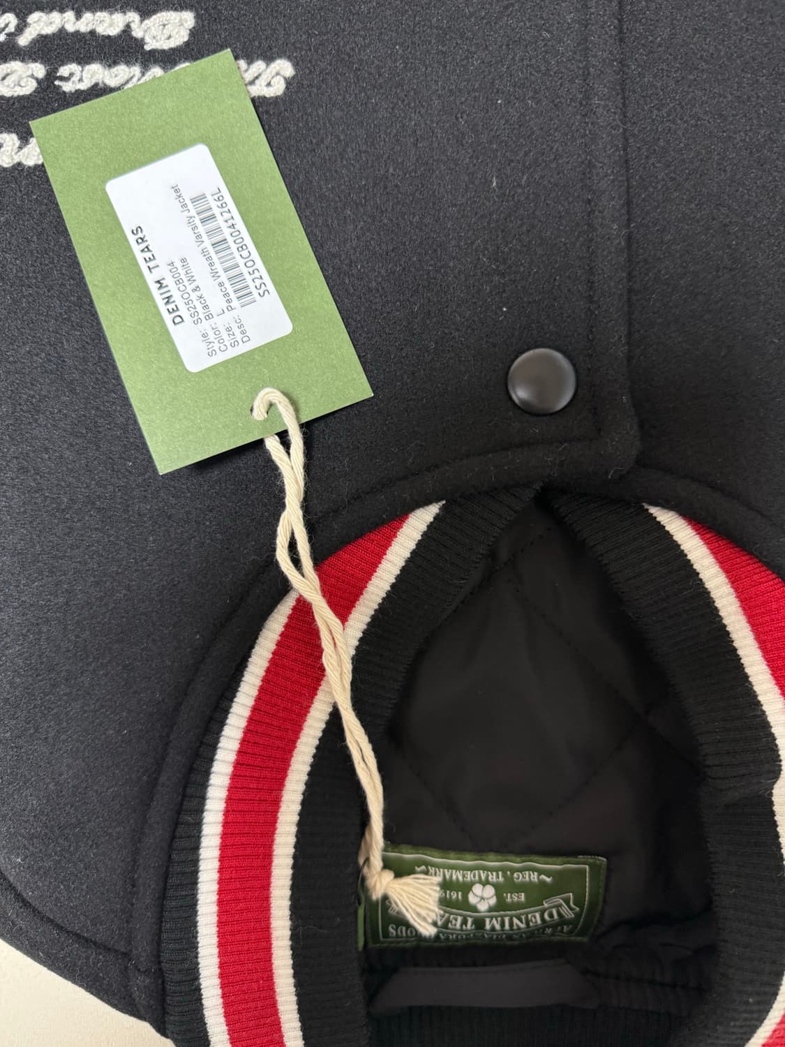 [L]데님 티어스 바시티 자켓 새상품  상품이미지5