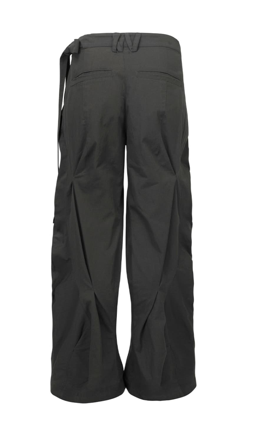 나체 distorted draping pants(unisex)_차콜_2 상품이미지4