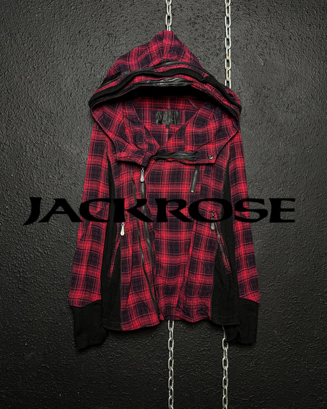 Jack Rose – Red Check Deep Hood Jacket   상품이미지6