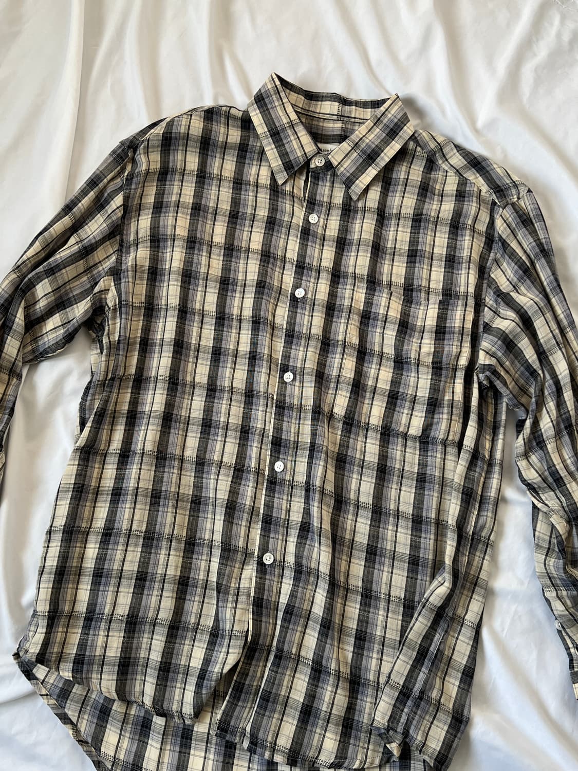 [2] 아르반 컨티누어스 체크셔츠 옐로우블루 상품이미지1