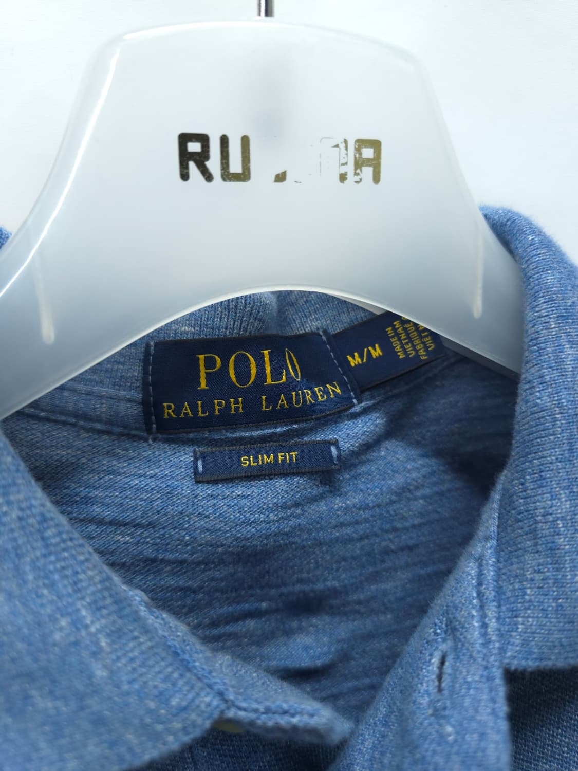 폴로 랄프로렌 슬라브 피케 카라 반팔티 블루 멜란지(95) 상품이미지5