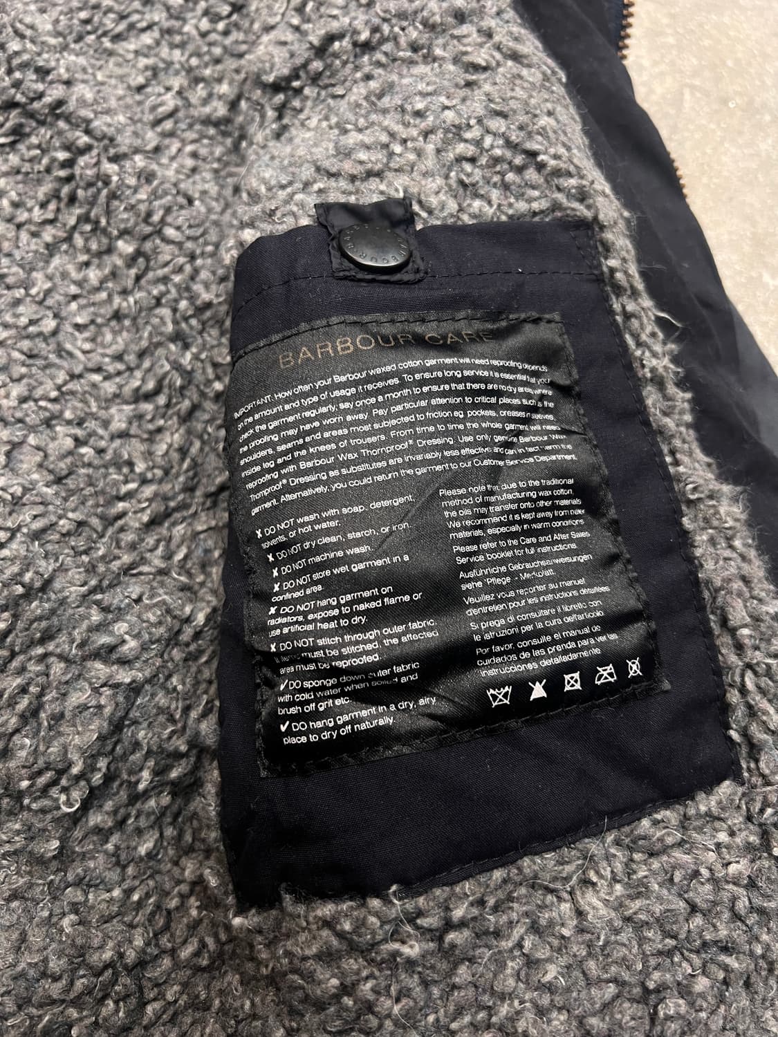 바버 왁스자켓 상품이미지9