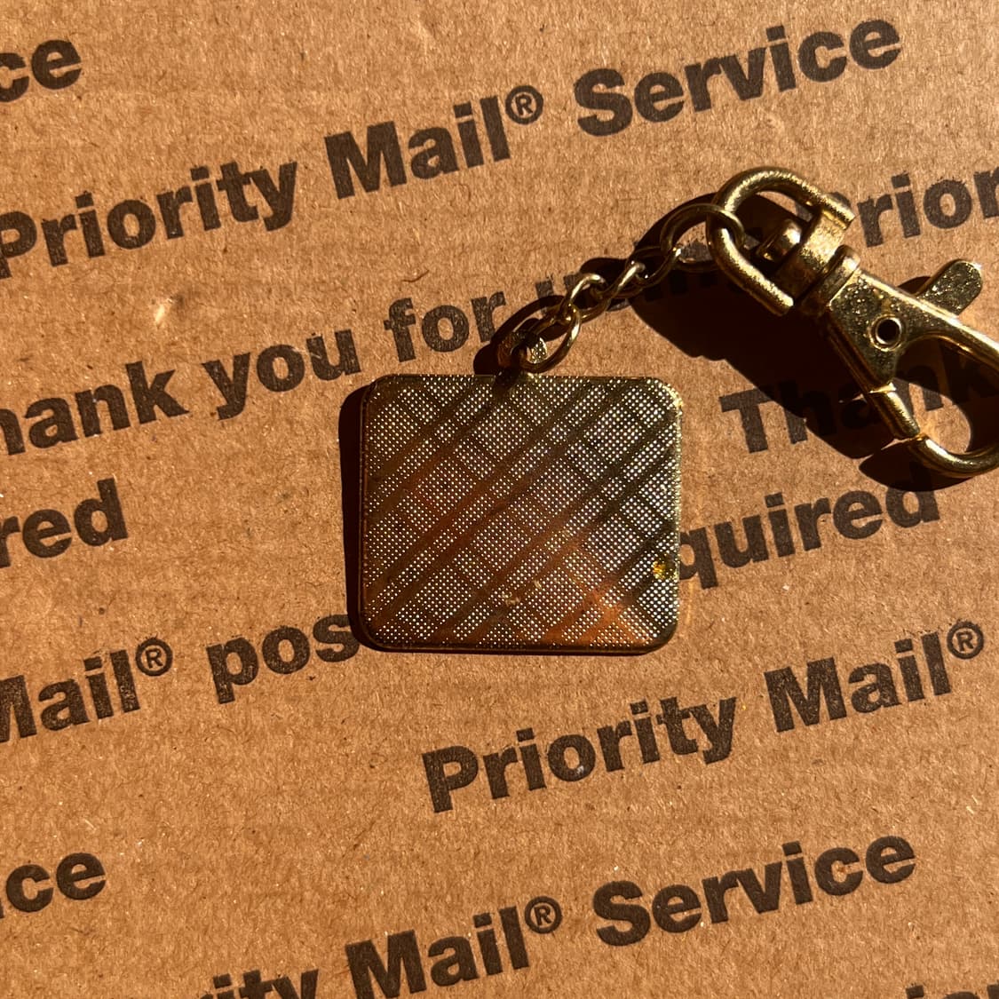 90s vtg USA Flag Metal Keyring 상품이미지2