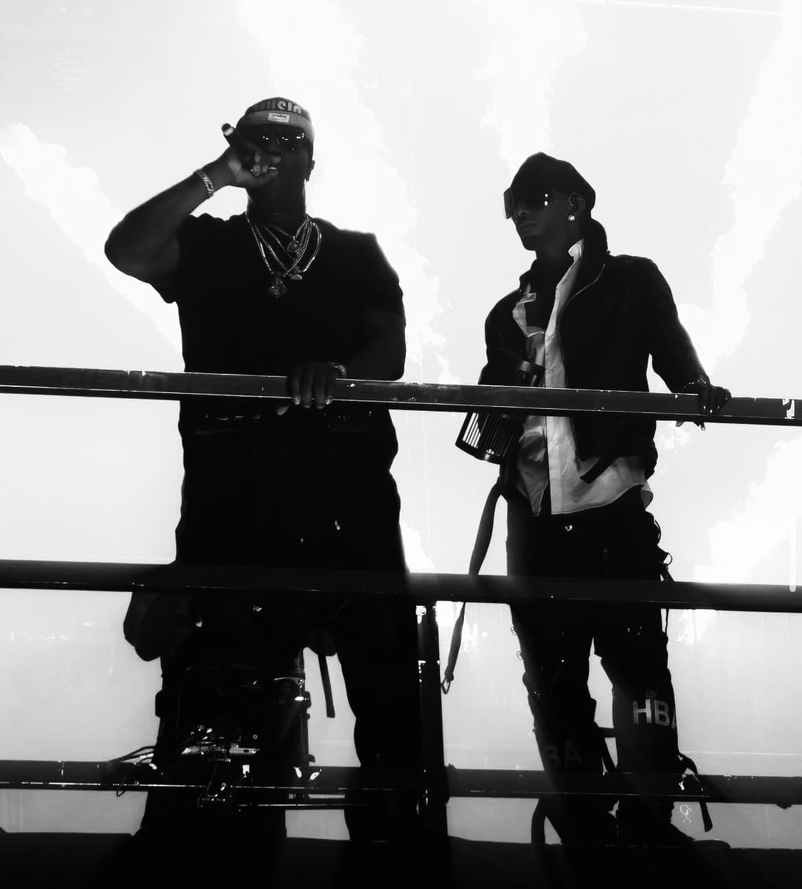 후드바이에어 본디지 팬츠 국문탭 카티착용 상품이미지7