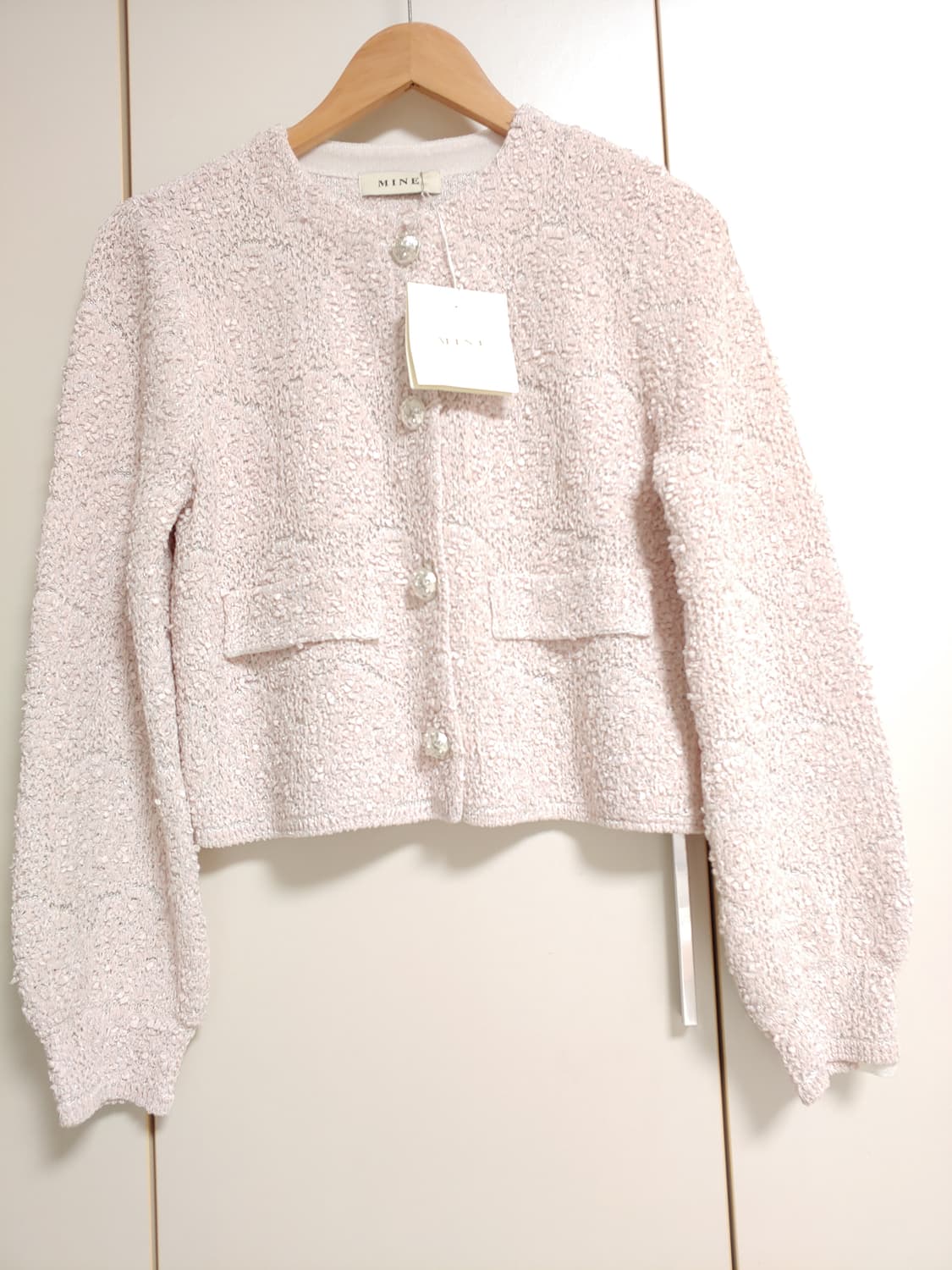 마인 795000원 글리터버튼 가디건 23년 택채 새상품 상품이미지4