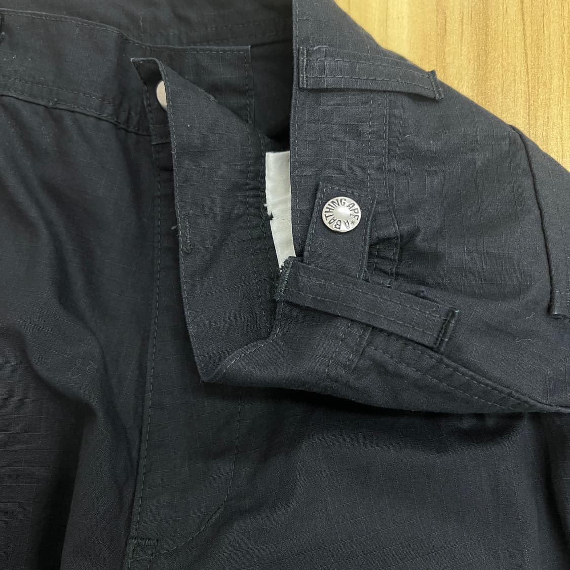 Bape 베이프 블랙 코튼 카고 팬츠 L 상품이미지8