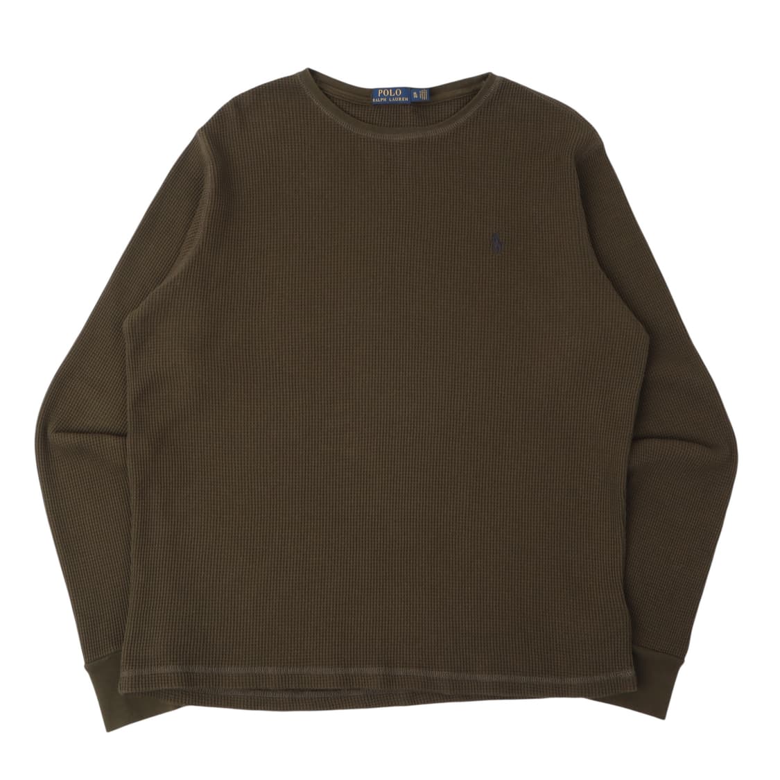 폴로 랄프로렌 카키 와플 롱슬리브 티셔츠 상품이미지1