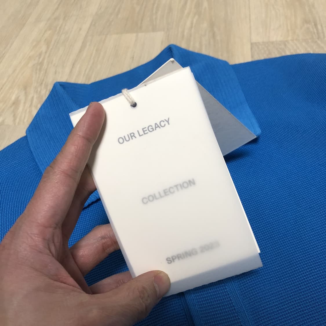 (48) 새상품 아워 레가시 OUR LEGACY 블루 이브닝 폴로 가디건 상품이미지2