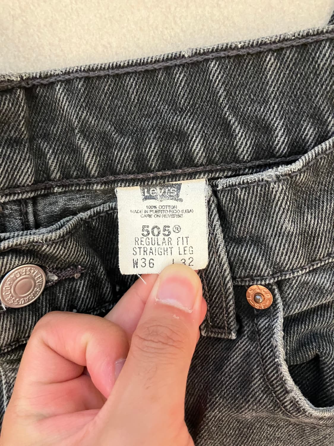 90s Levi’s black 505 상품이미지6