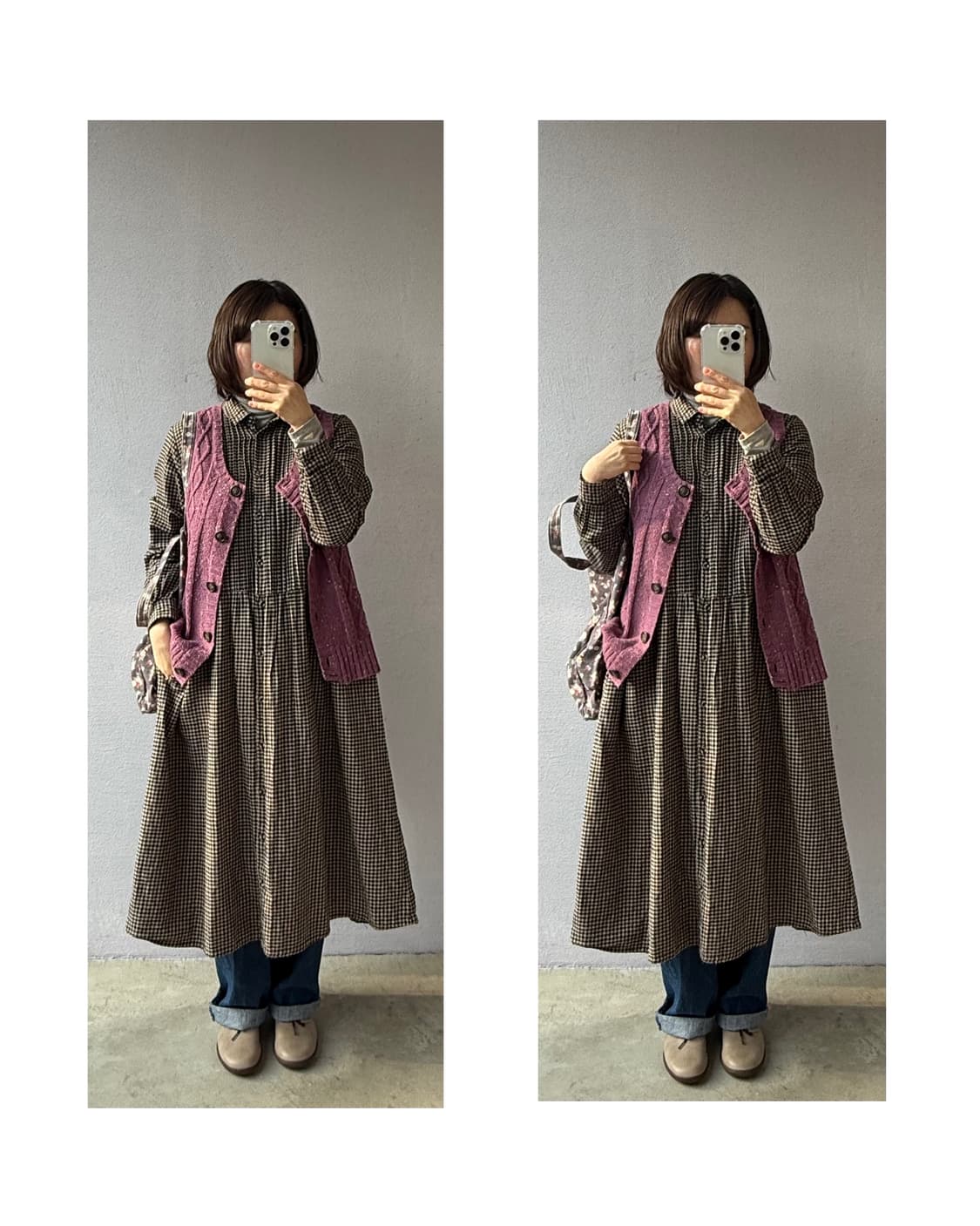 Samansamosmos  조끼+원피스 세트💗 일본 빈티지 상품이미지8