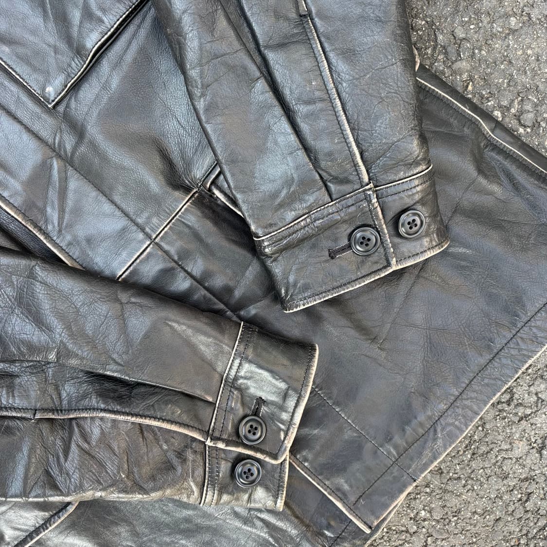 올드 갭 카우 레더 자켓 상품이미지6