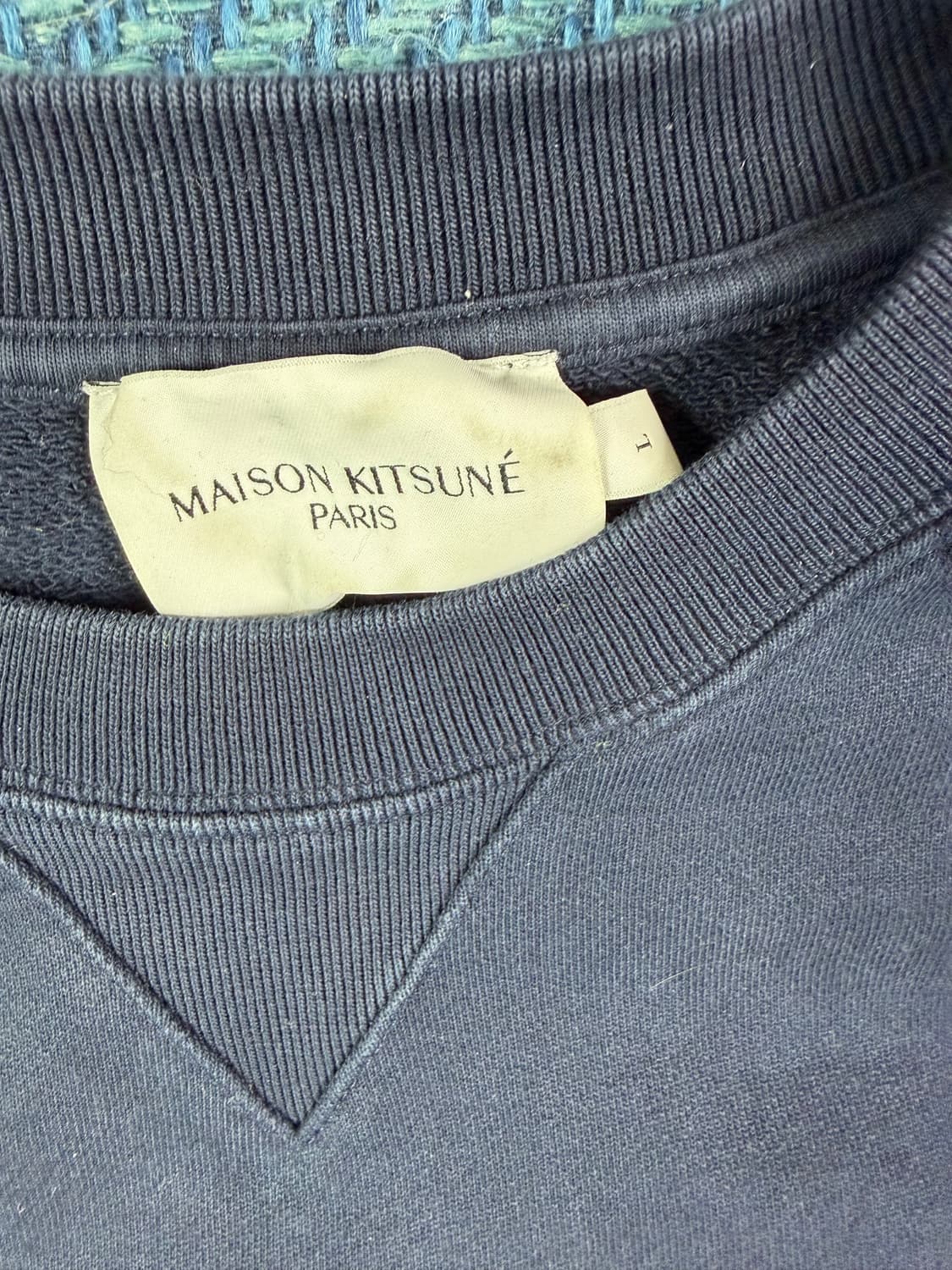 [정품] 메종키츠네 파리지앵 맨투맨 (네이비 / L사이즈) 상품이미지7