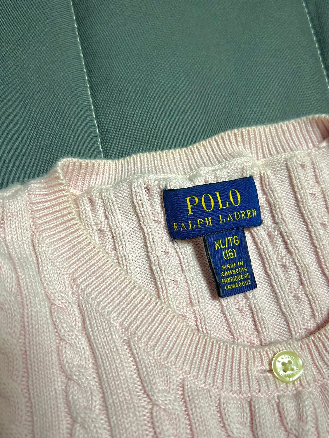 폴로 걸즈 가디건 XL 상품이미지3