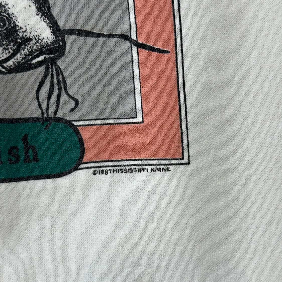 80s USA FOTL 메기 빈티지 스웻셔츠 M 상품이미지4