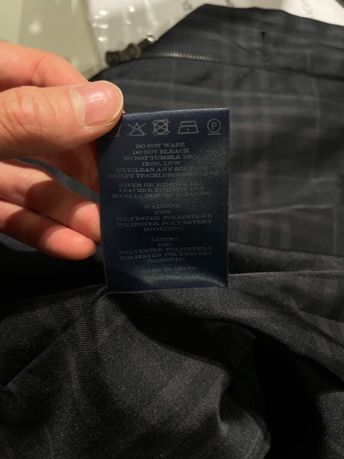 버버리 블랙 노바체크 히든 집업 버튼 폴리에스터 코트 상품이미지9