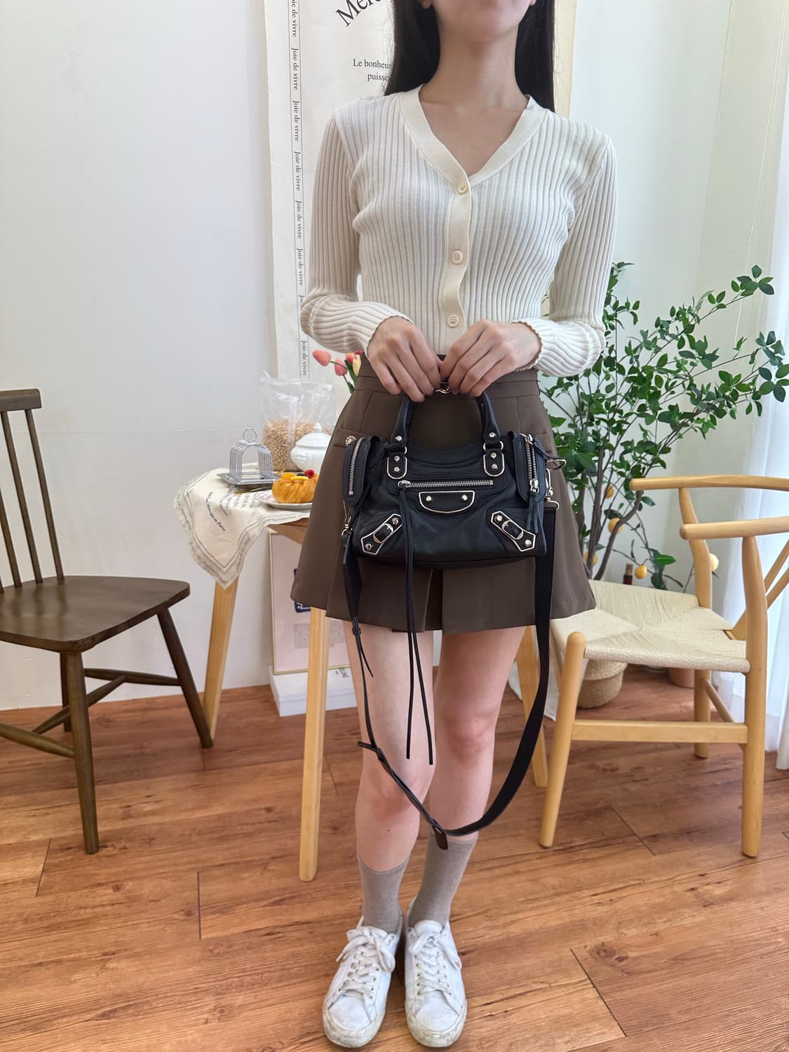 [SA급 정품] 발렌시아가 시티 모터백 미니 블랙 상품이미지7