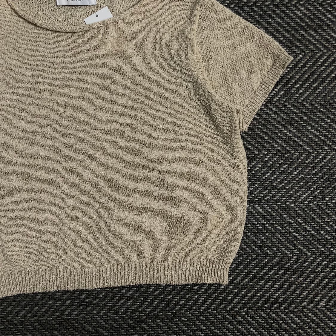 빈티지 우먼스 부클레 크롭 니트o 3683 상품이미지2