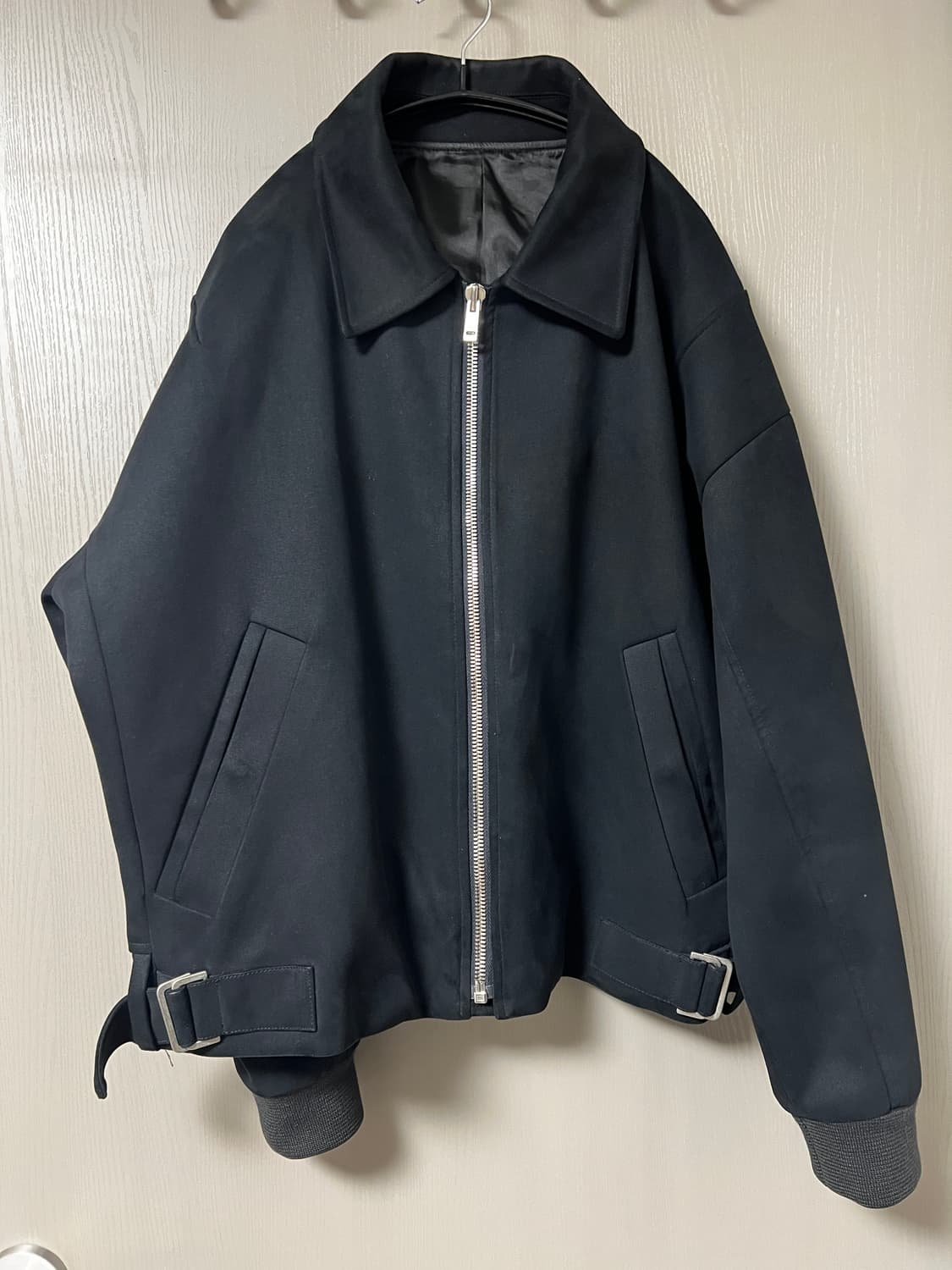 시스템옴므 블랙 스웨이드 블루종 자켓 상품이미지2