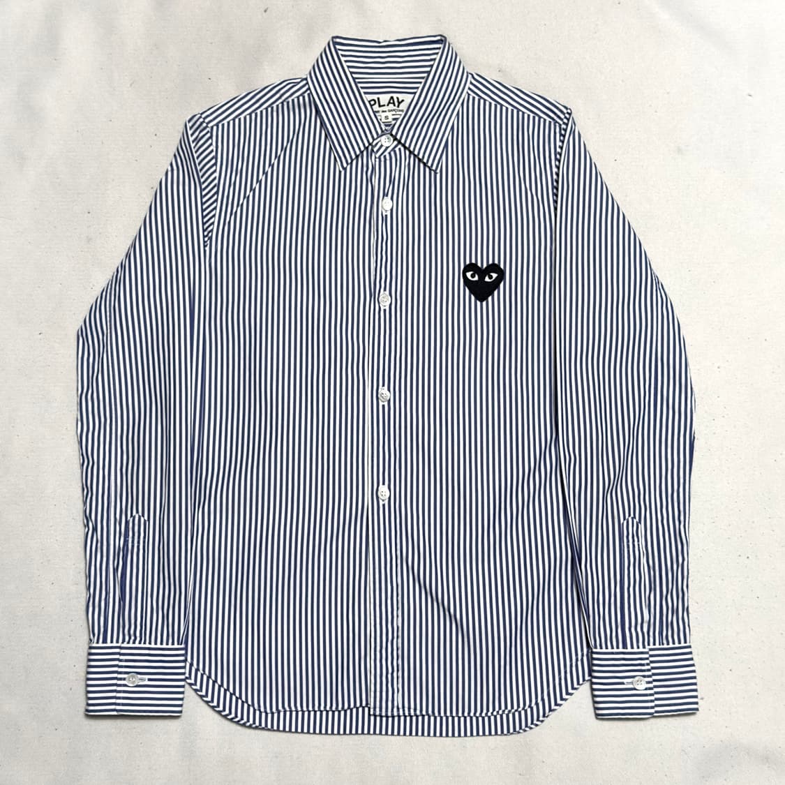 S 꼼데가르송 여성용 스트라이프 셔츠 상품이미지2