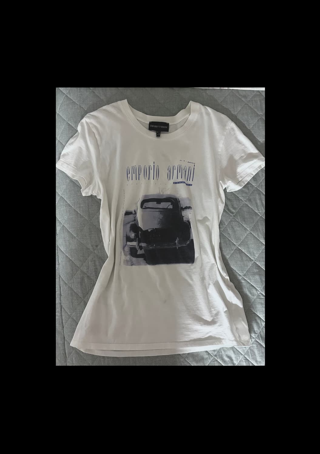 엠포리오 아르마니 프린팅 코튼 반팔티셔츠 반팔슬리브 상품이미지1