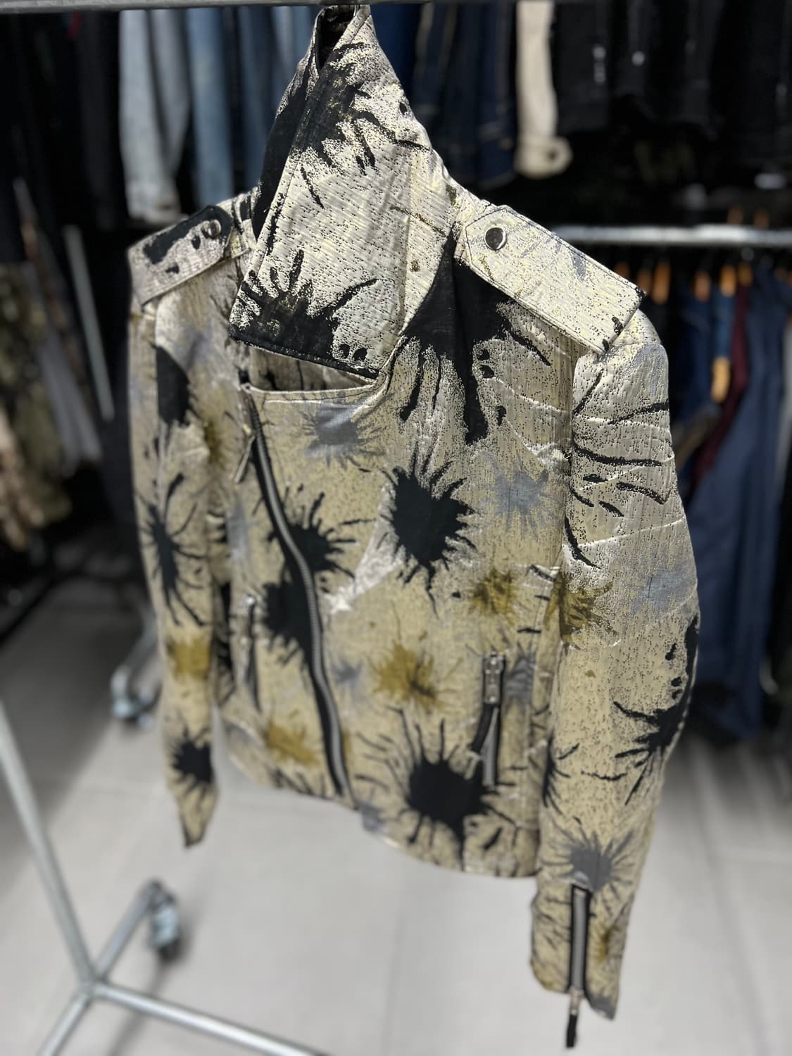 골드블랙 총탄 라이더자켓  상품이미지4