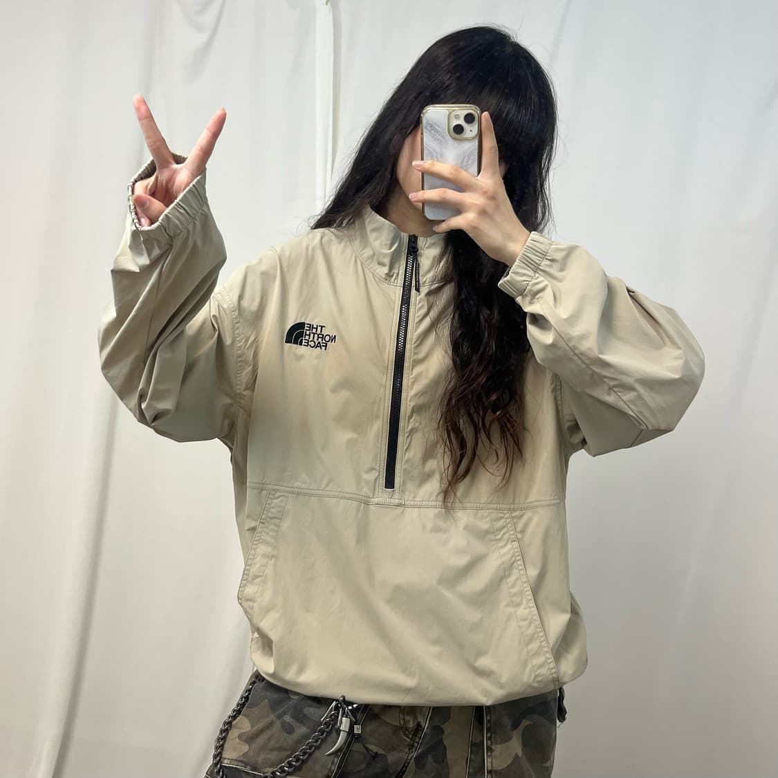 The North Face beige anorak 상품이미지1
