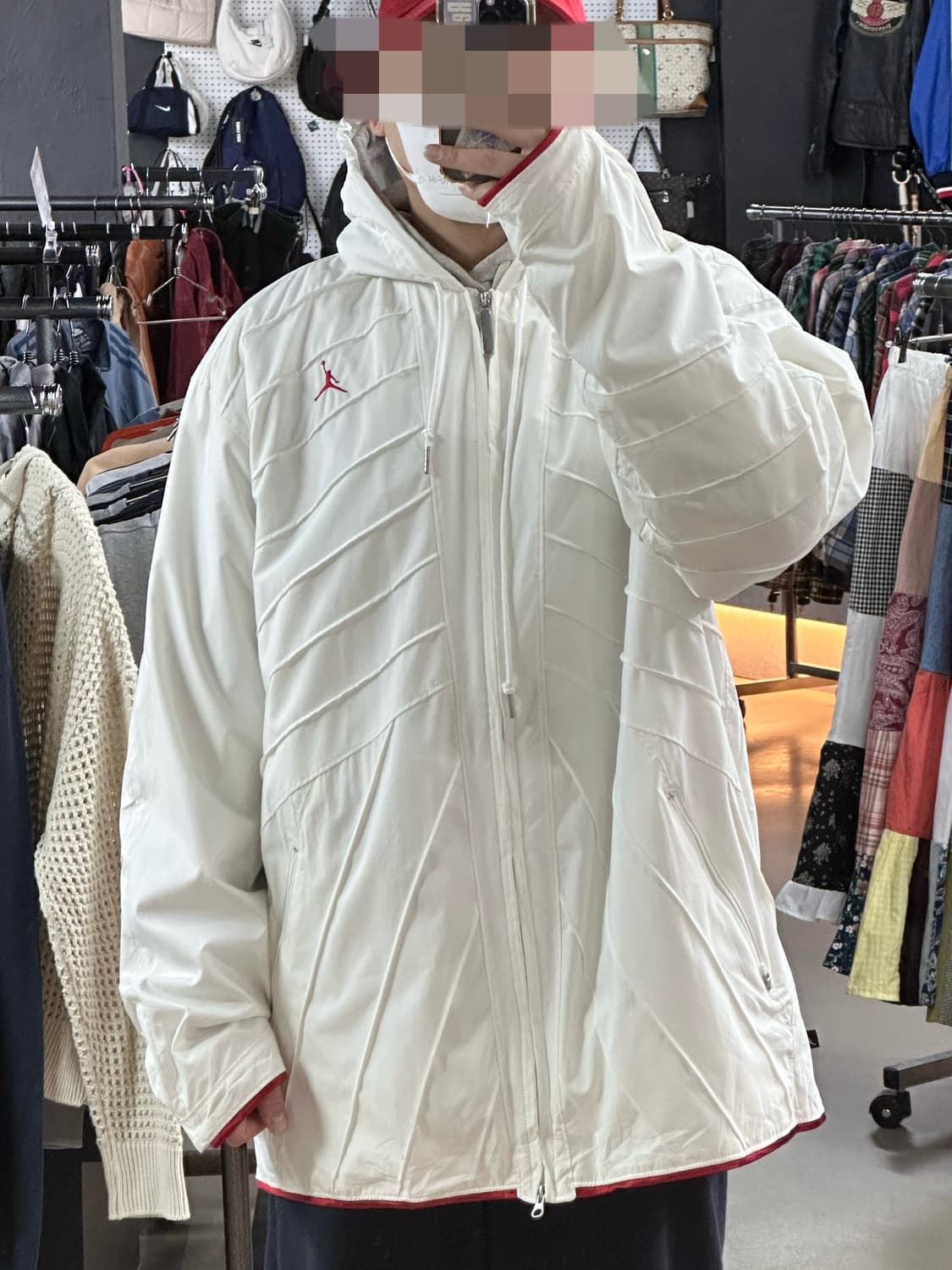 🔥조던 점프맨 윈드브레이커 자켓 (화이트)🔥 상품이미지1