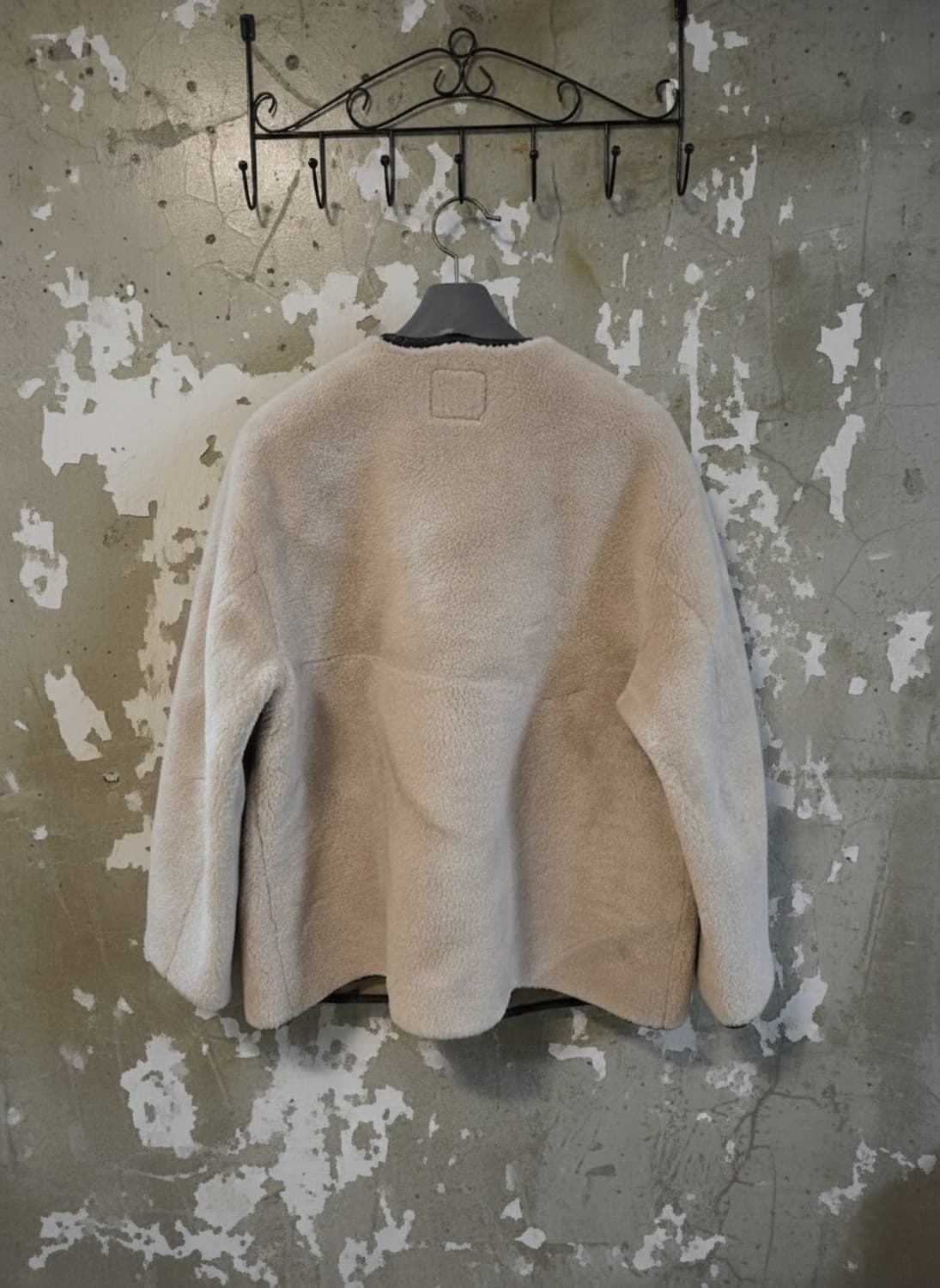 자라 라운드넥 퍼 토글 코트 M (S급) 상품이미지2