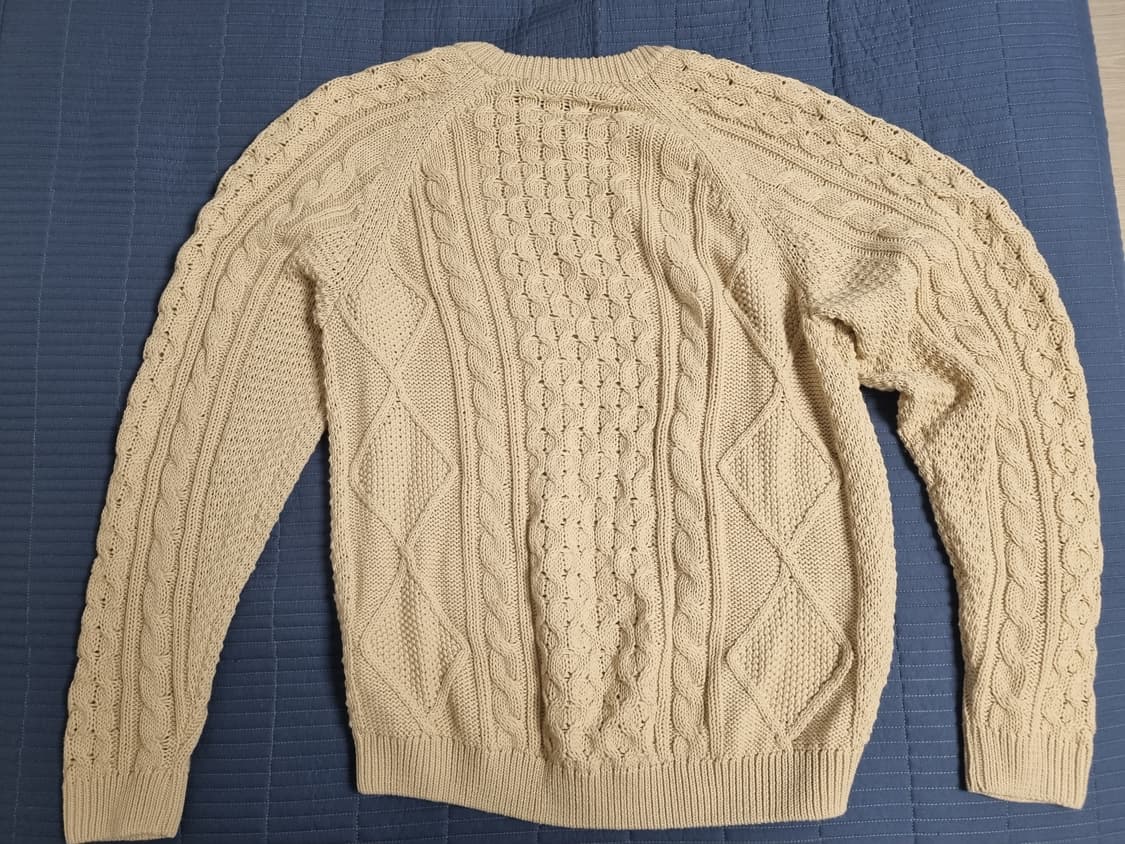 나이키 케이블 니트 스웨터 라탄 L 상품이미지4