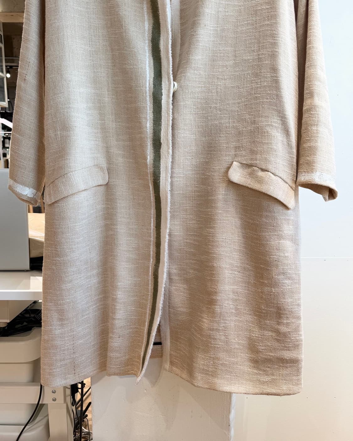 포르테 포르테 베이지 린넨 논라카 자켓  상품이미지5