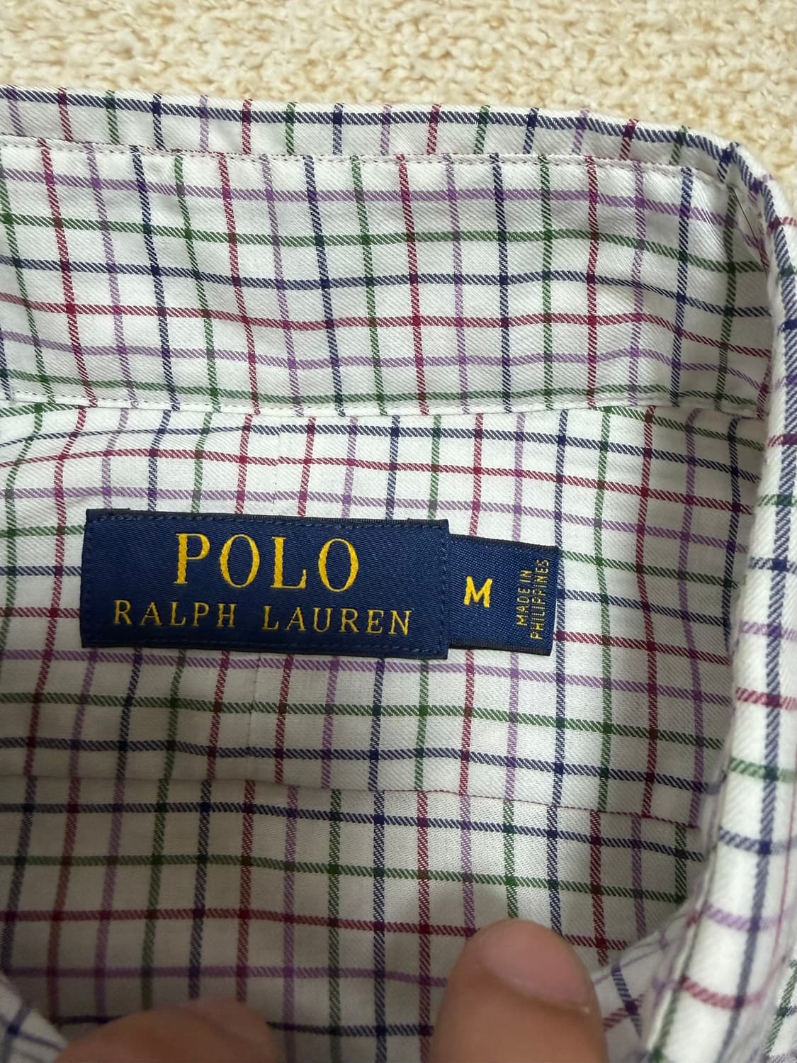 100) 폴로 랄프로렌 체크 셔츠 긴팔 상품이미지4