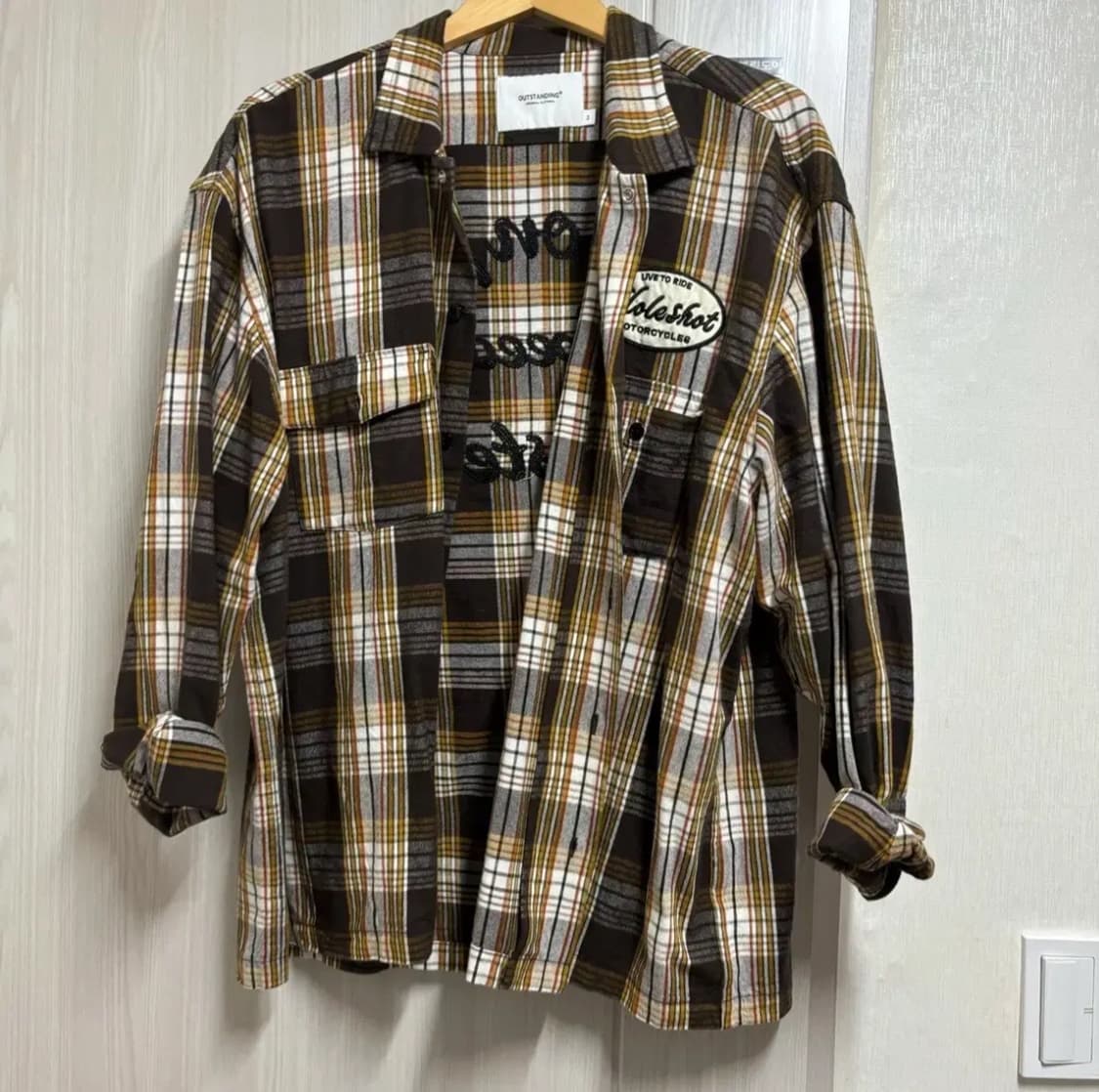 아웃스탠딩 체크셔츠 (3사이즈, L) 상품이미지2