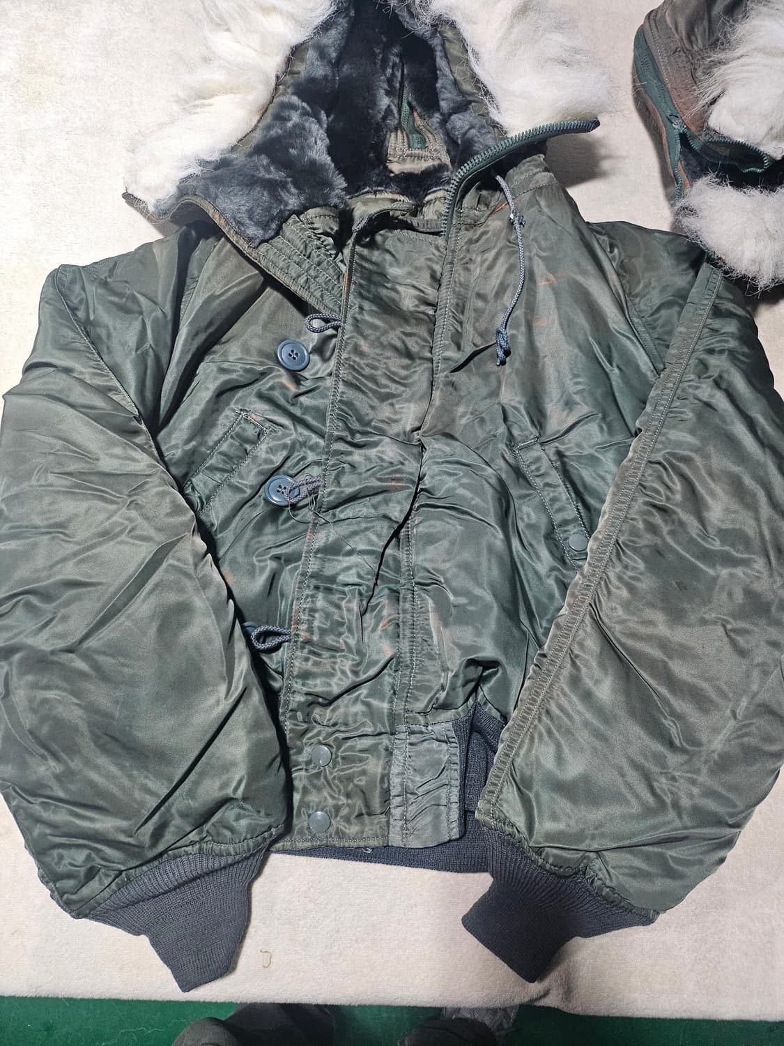 80s 미군오리지날 n2b(보관상하자제품)미듐 상품이미지1