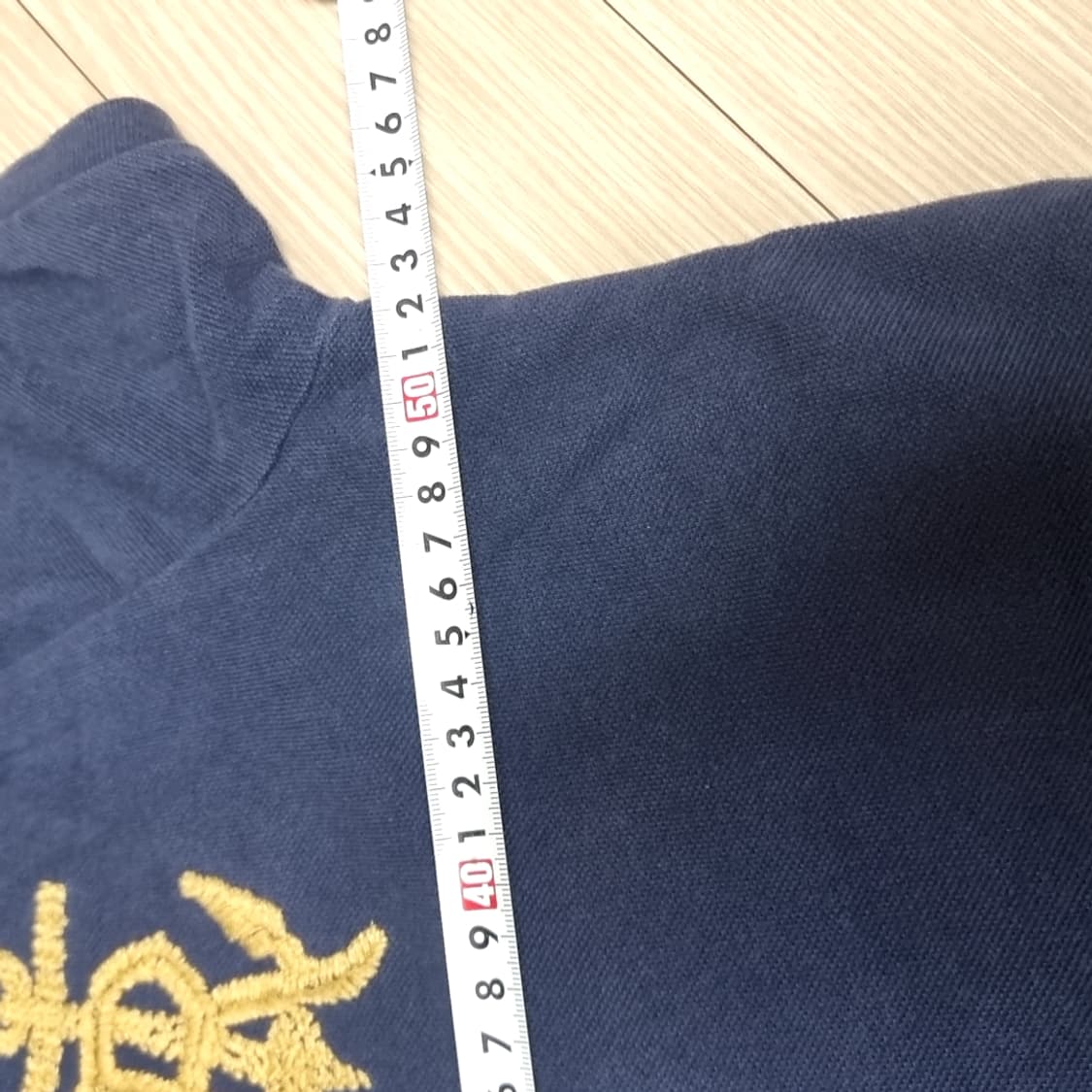 폴로 랄프로렌 네이비 닻 자수 반팔 카라티(100) 상품이미지7