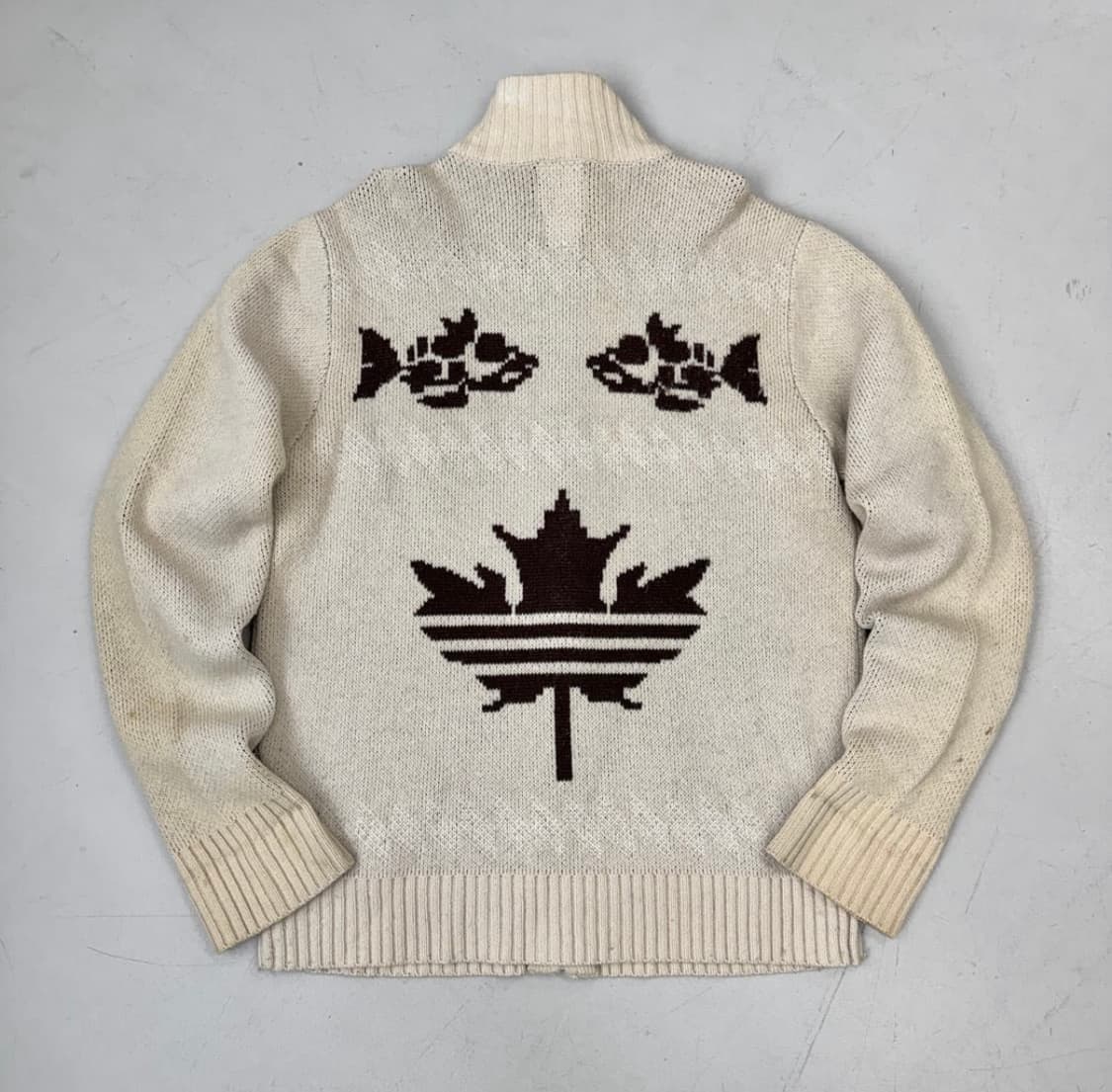 아디다스 00s 캐나다 코위찬 니트 집업 105 상품이미지2