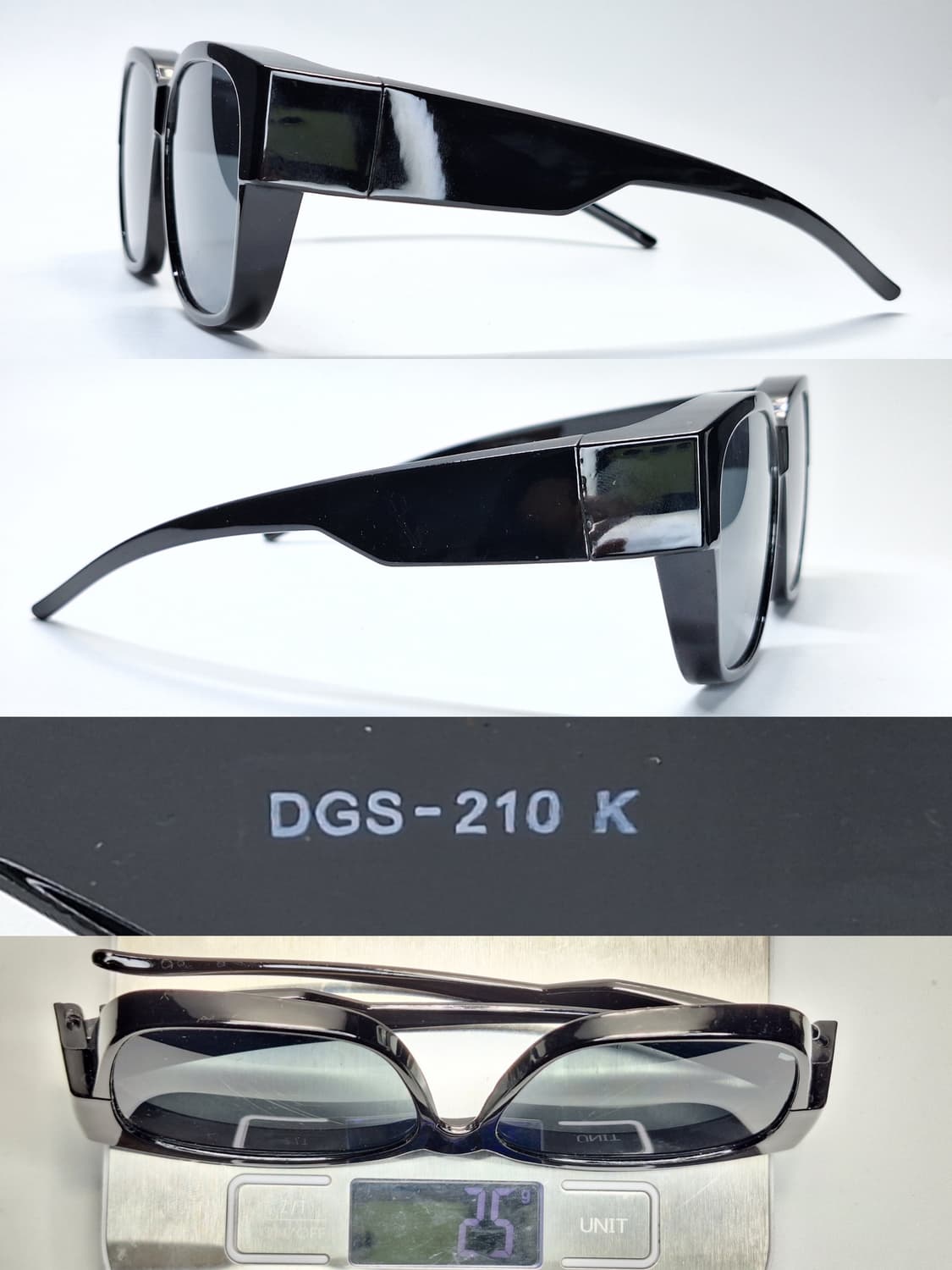 00s 일본 빈티지/빅사이즈 블랙 선글라스 DGS-210 K/레트로 상품이미지5