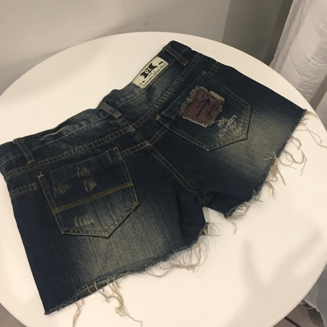 Vintage 빈티지 갸루 펑크 데미지 워싱 숏팬츠 상품이미지1