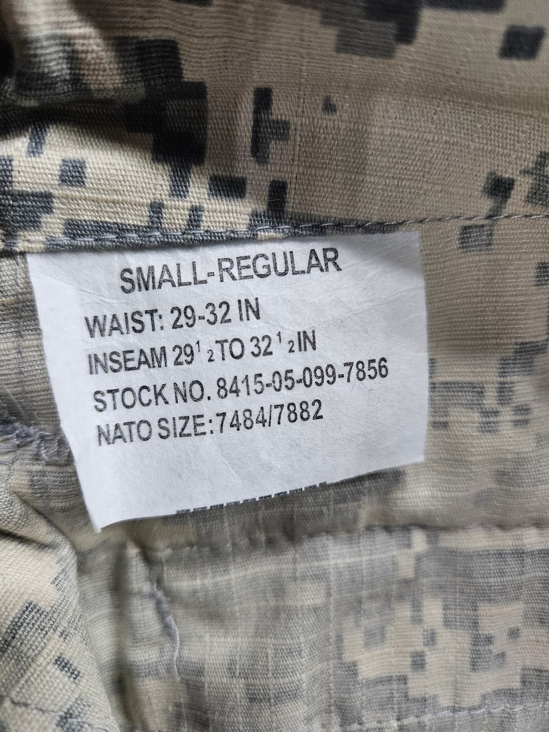 미군 카모 남성 허리 30 밀리터리 카고팬츠  상품이미지10